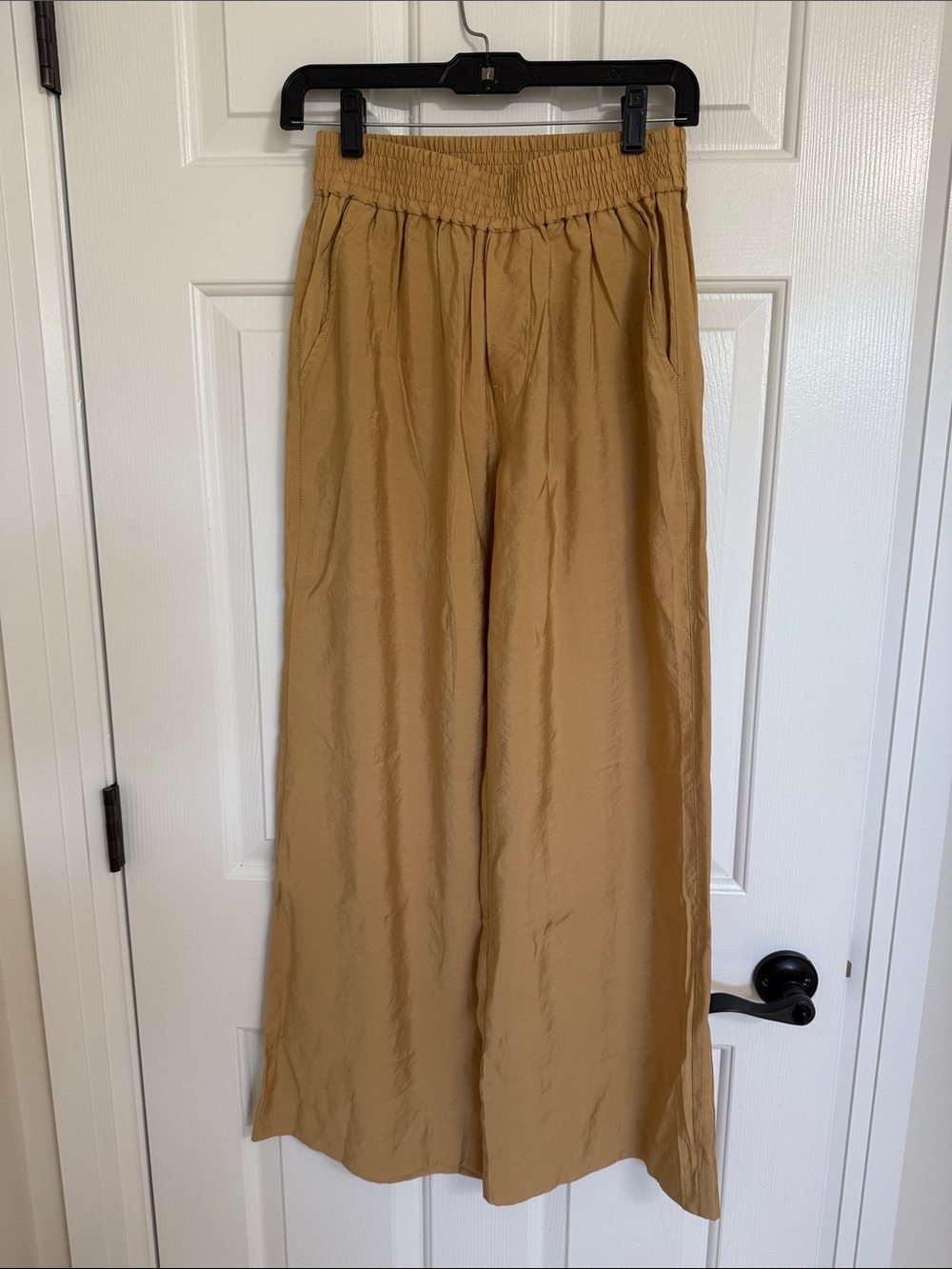 For The Republic Wide-Leg Pull-On Pants in Camel